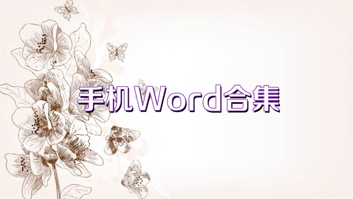 手机Word合集
