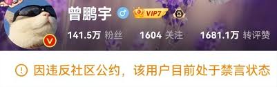 百万大V曾鹏宇被封号后现经纪人身份遭网友怒斥：活该