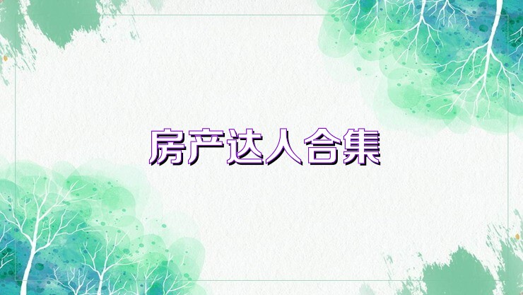 房产达人合集