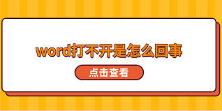 Word打不开原因解析