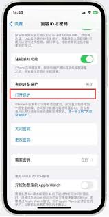 iPhone如何启用被盗设备保护